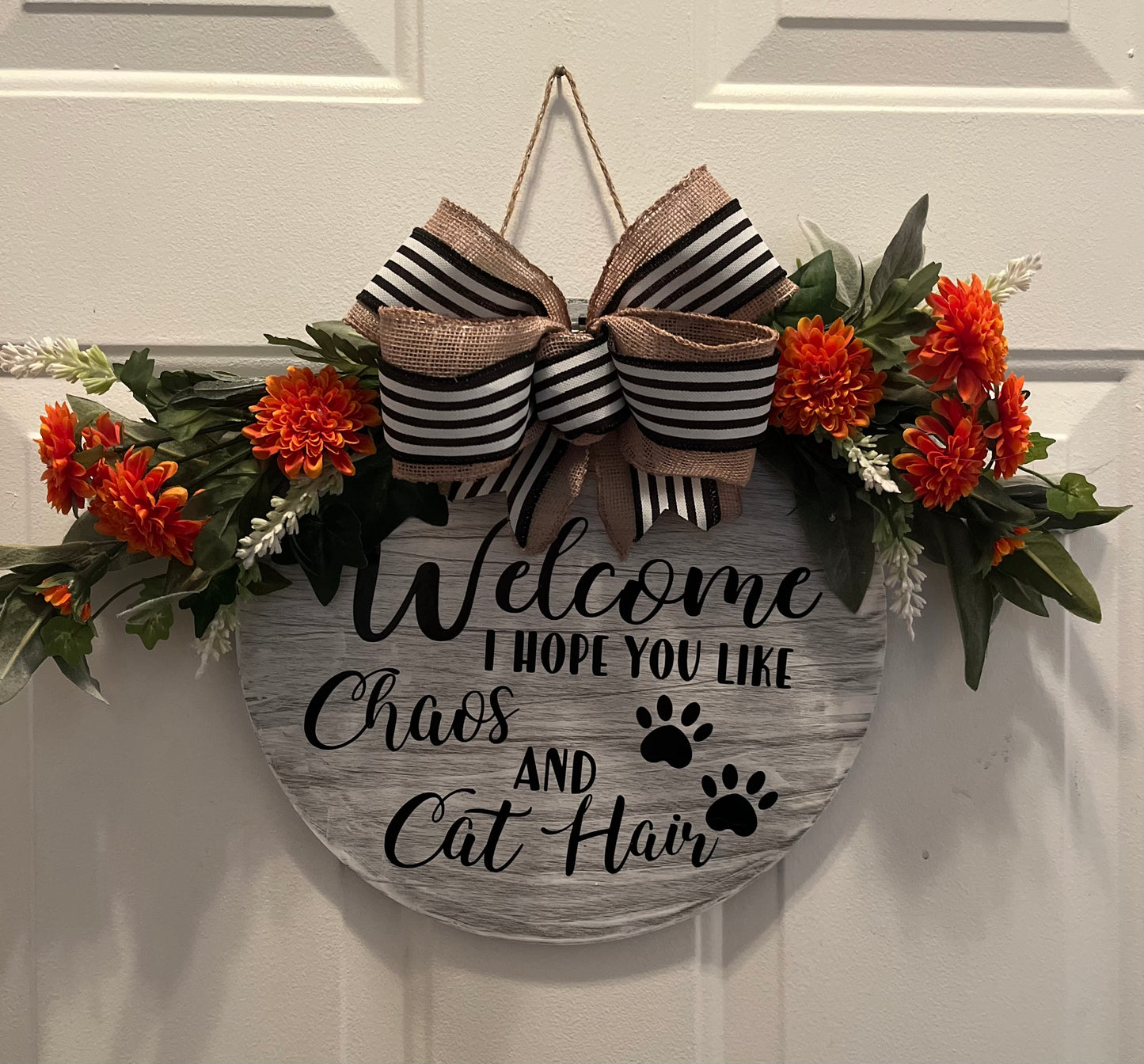 Cat/Dog Welcome Round Signs