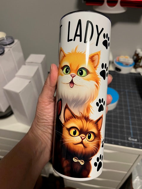 Crazy Cat Lady Tumbler