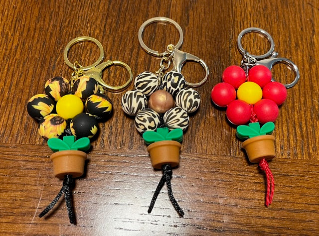 Flower Pot Keychain