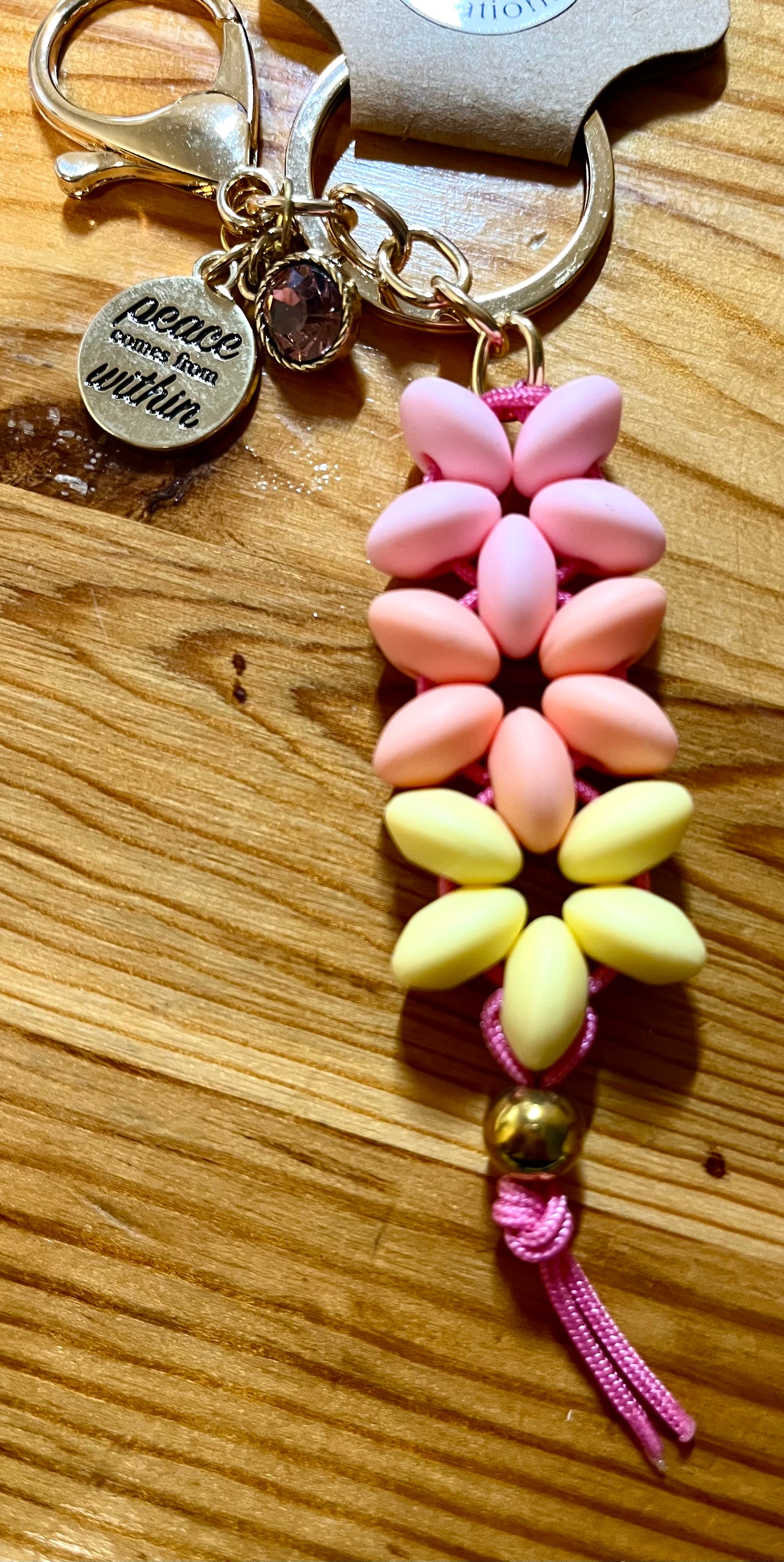 Inspiration message keychain