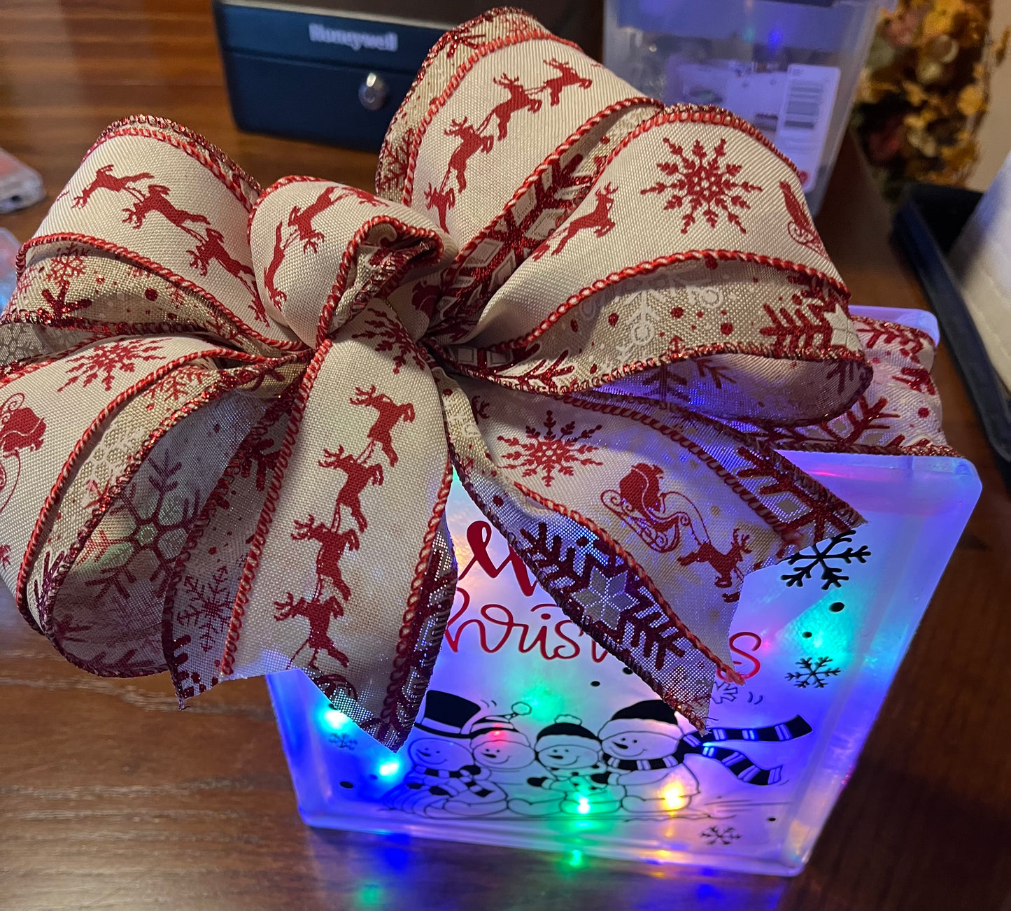 Christmas Glass Blocks 1