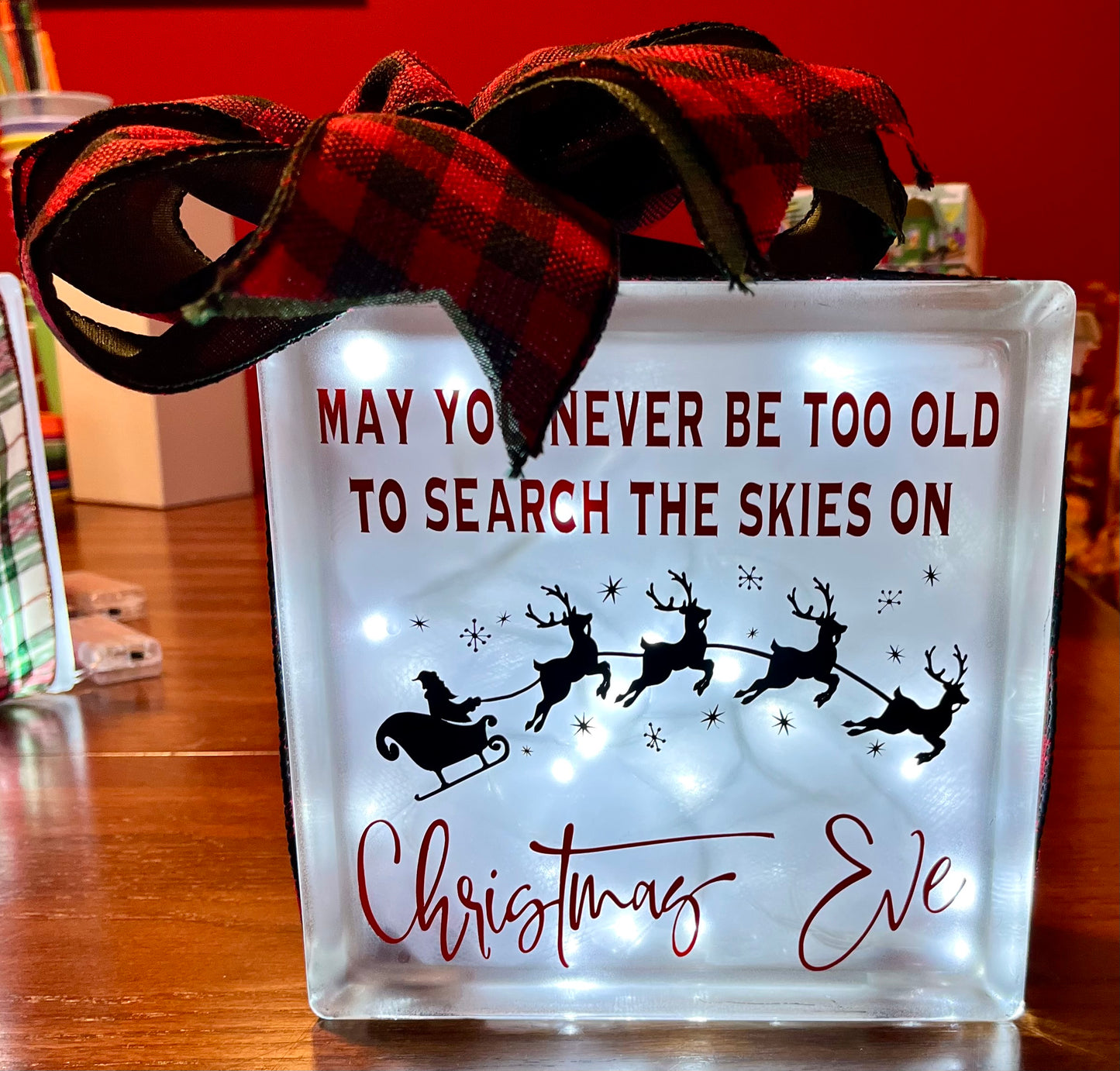 Christmas Glass Blocks 1