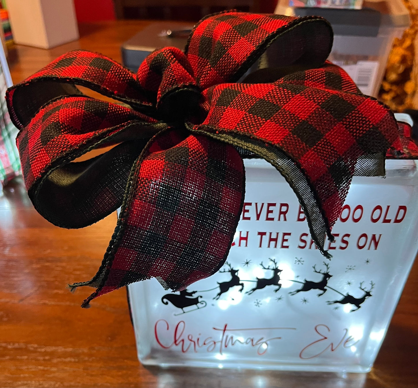 Christmas Glass Blocks 1