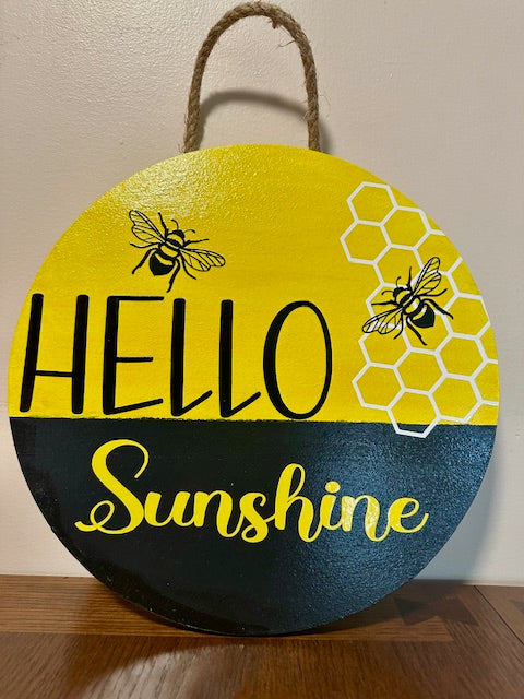 Summer Welcome Round Signs 12"