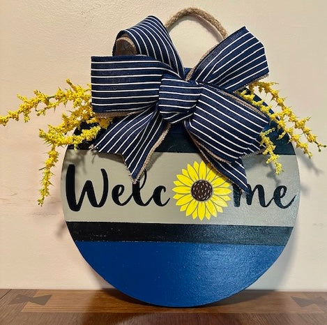 Summer Welcome Round Signs 12"