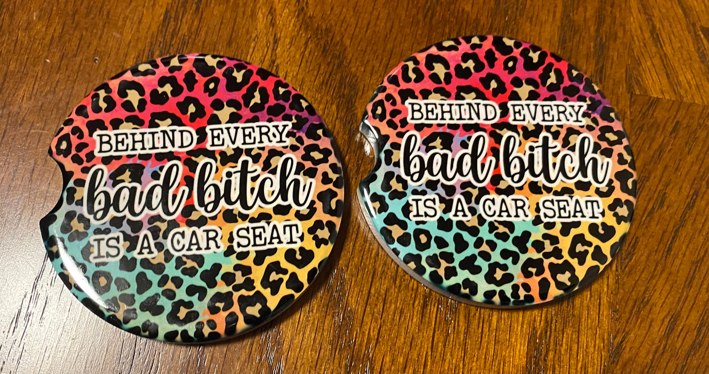 Coffee and Mama Car Coasters