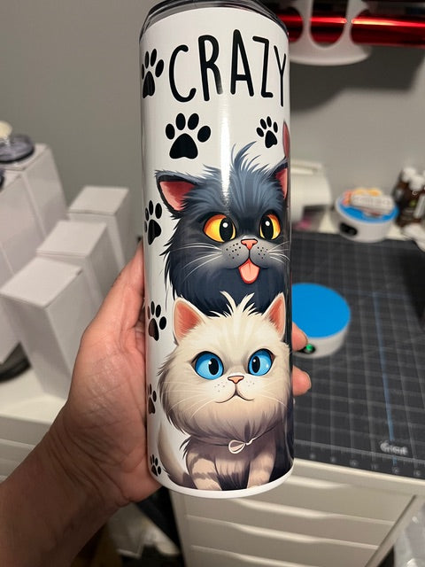 Crazy Cat Lady Tumbler