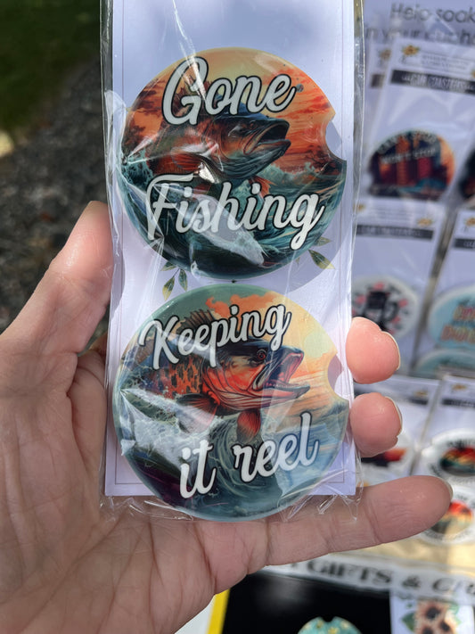 Fishing Car Coasters