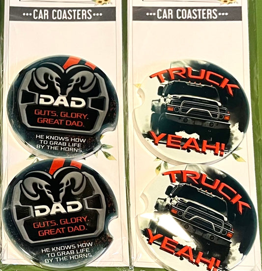 Dad Truck Car Coasters