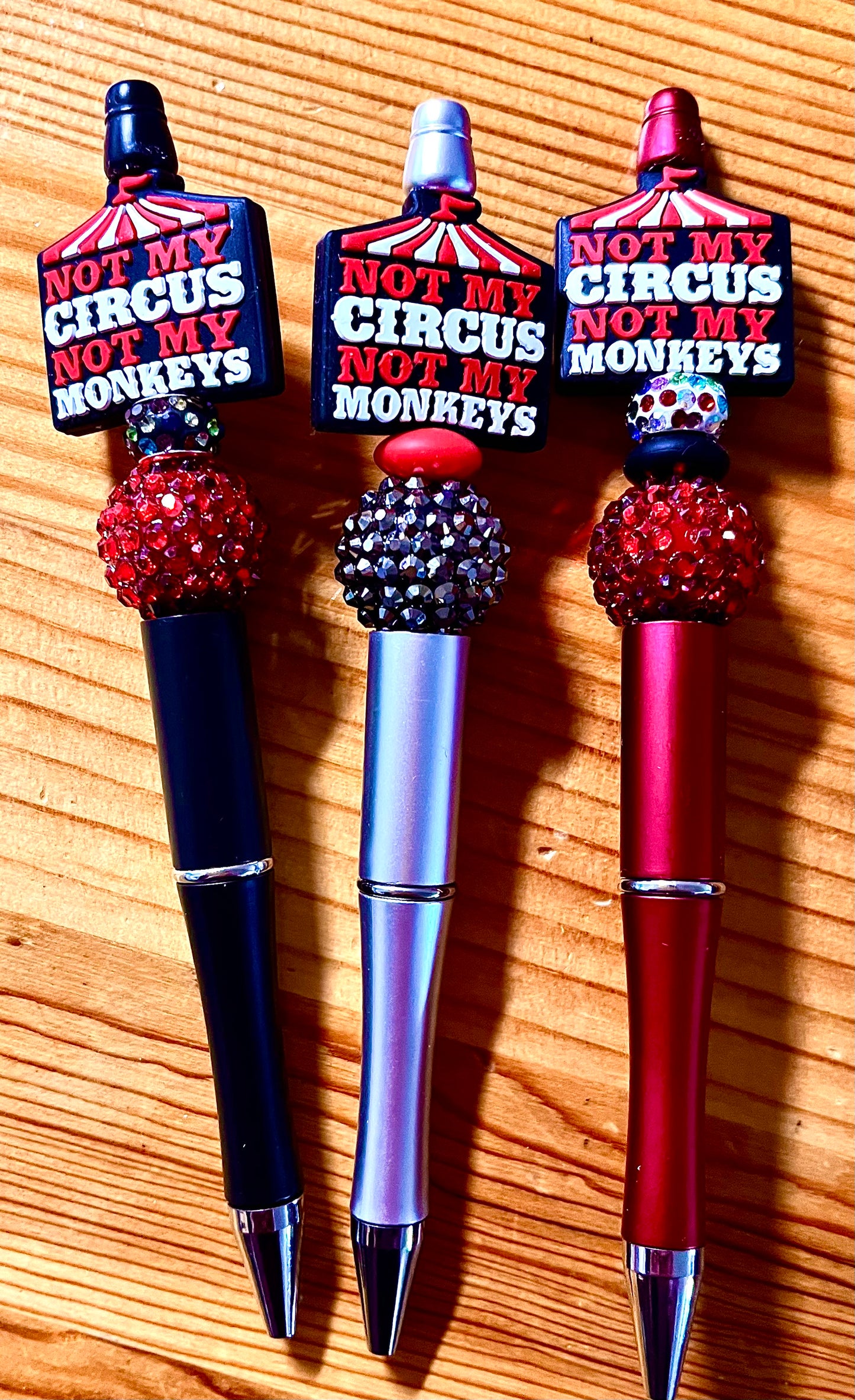 Not My Circus Beaded Pen