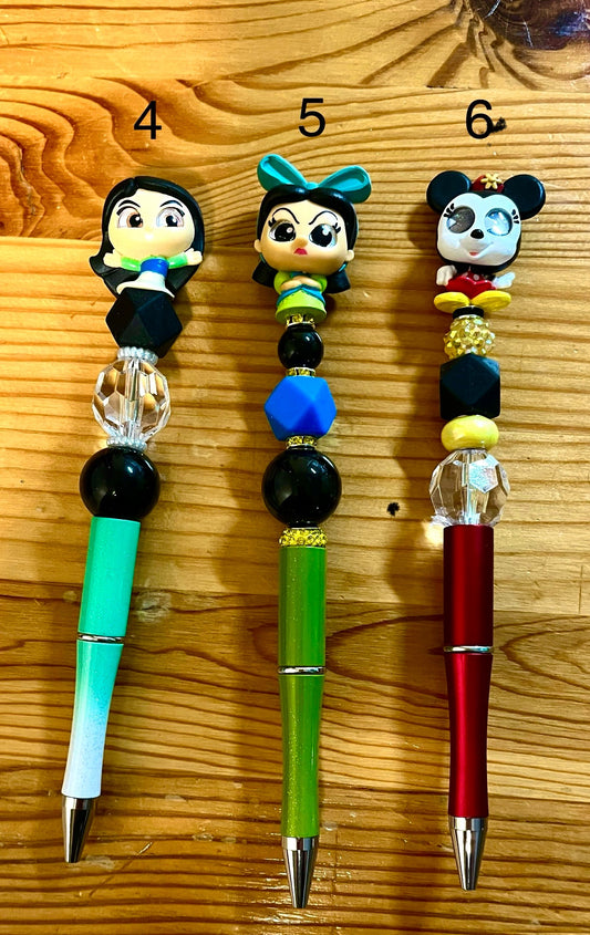 Doorable Beaded Pens 4-6