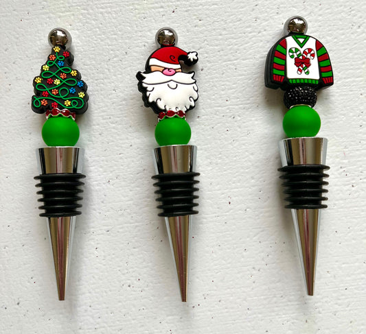 Christmas Wine Bottle Stoppers 3