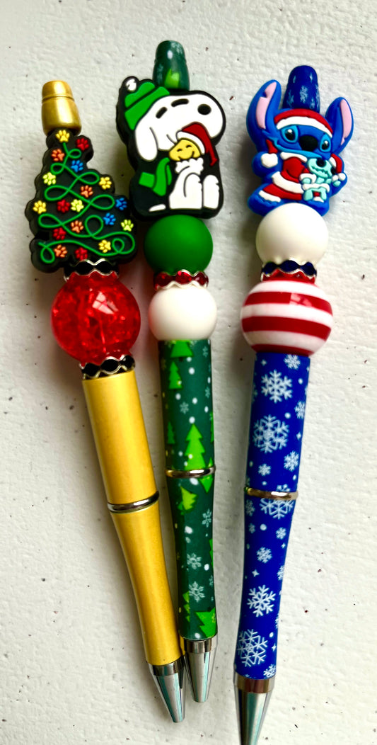 Christmas Beaded Pens 3