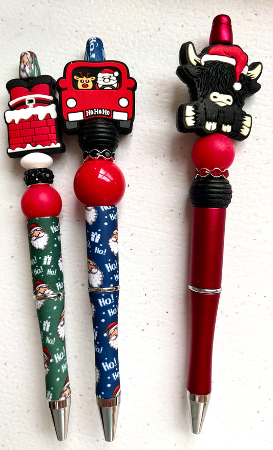 Christmas Beaded Pens 2