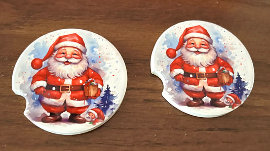 Santa Car Coasters