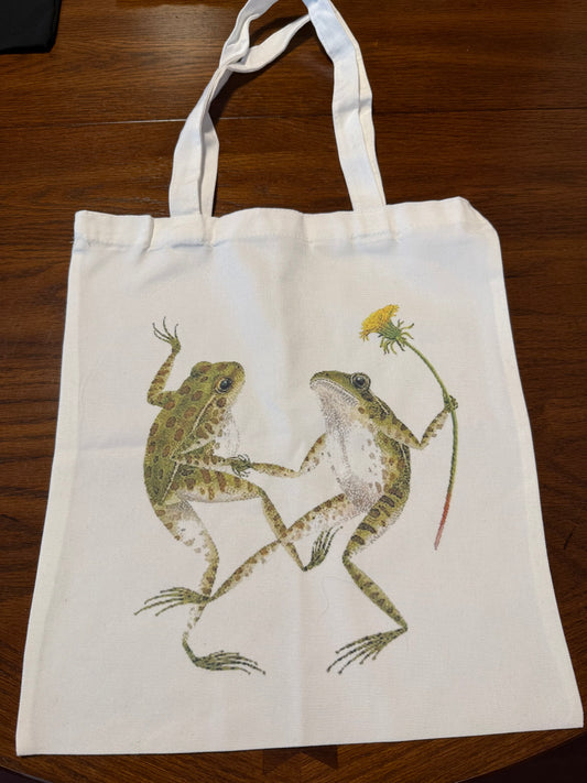 Frogs Dancing Tote Bag